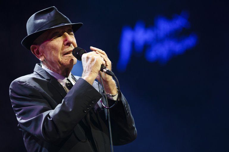 El cantante Leonard Cohen.