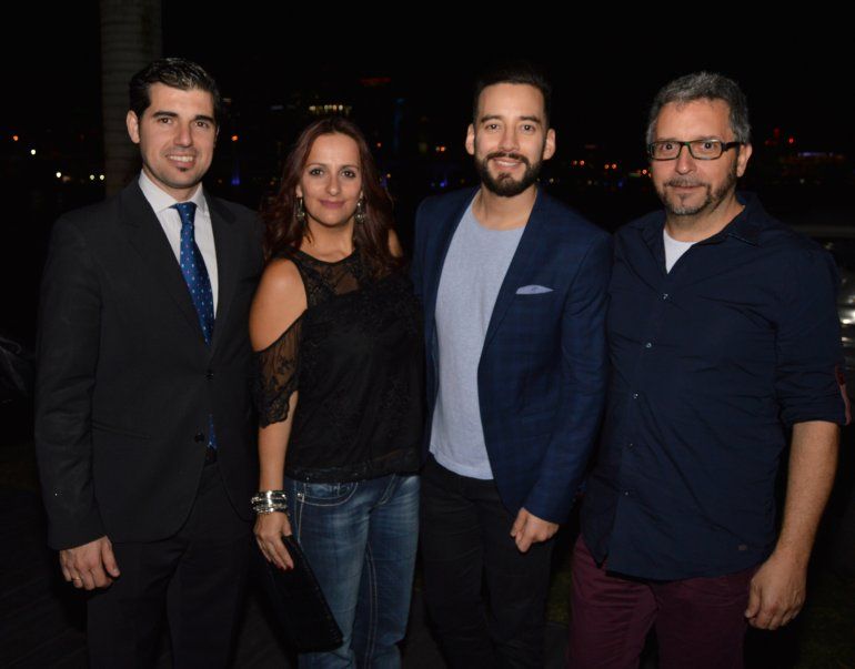 Antonio Montejo, Mariela Mastrangelo, Francisco Cáceres y Adolfo Álvarez