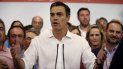 El vencedor de las primarias socialistas, Pedro Sánchez, comparece en Ferraz tras conocerse los resultados a la Secretaría General del PSOE, en las que ha vencido con más del 50 por ciento de los votos. El vencedor de las primarias socialistas, Pedro Sánchez, comparece en Ferraz tras conocerse los resultados a la Secretaría General del PSOE, en las que ha vencido con más del 50 por ciento de los votos.
