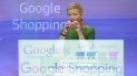 Exposición múltiple del logo de Google Shopping y de la comisaria europea de Competencia, Margrethe Vestager, durante una rueda de prensa para informar de la multa impuesta a Google en Bruselas. Exposición múltiple del logo de Google Shopping y de la comisaria europea de Competencia, Margrethe Vestager, durante una rueda de prensa para informar de la multa impuesta a Google en Bruselas.