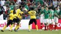 Con un gol de tiro libre en la recta final del partido, los Reggae Boyz avanzaron por segunda vez a la final. Con un gol de tiro libre en la recta final del partido, los Reggae Boyz avanzaron por segunda vez a la final.