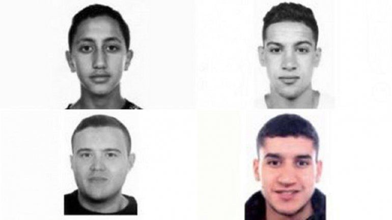 En la gr&aacute;fica los tres sospechosos fallecidos mientras el que aparece en colores, a&uacute;n est&aacute; en fuga. 