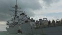 Vista de los daños en el casco del destructor de misiles guiados estadounidense USS John S McCain es remolcado al puerto de Singapur tras chocar con un barco mercante al este de Singapur y el Estrecho de Malaca, 21 de agosto de 2017. Diez personas se encuentran desaparecidas tras el choque. El destructor prosigue su camino rumbo a Singapur mientras los esfuerzos de búsqueda y rescate se mantienen, indicó la 7ª Flota de la Marina estadounidense en un comunicado. El buque mercante Alnic MC, contra el que colisionó el destructor, es un petrolero químico de 30.000 toneladas brutas, según la nota oficial. Vista de los daños en el casco del destructor de misiles guiados estadounidense USS John S McCain es remolcado al puerto de Singapur tras chocar con un barco mercante al este de Singapur y el Estrecho de Malaca, 21 de agosto de 2017. Diez personas se encuentran desaparecidas tras el choque. El destructor prosigue su camino rumbo a Singapur mientras los esfuerzos de búsqueda y rescate se mantienen, indicó la 7ª Flota de la Marina estadounidense en un comunicado. El buque mercante Alnic MC, contra el que colisionó el destructor, es un petrolero químico de 30.000 toneladas brutas, según la nota oficial.