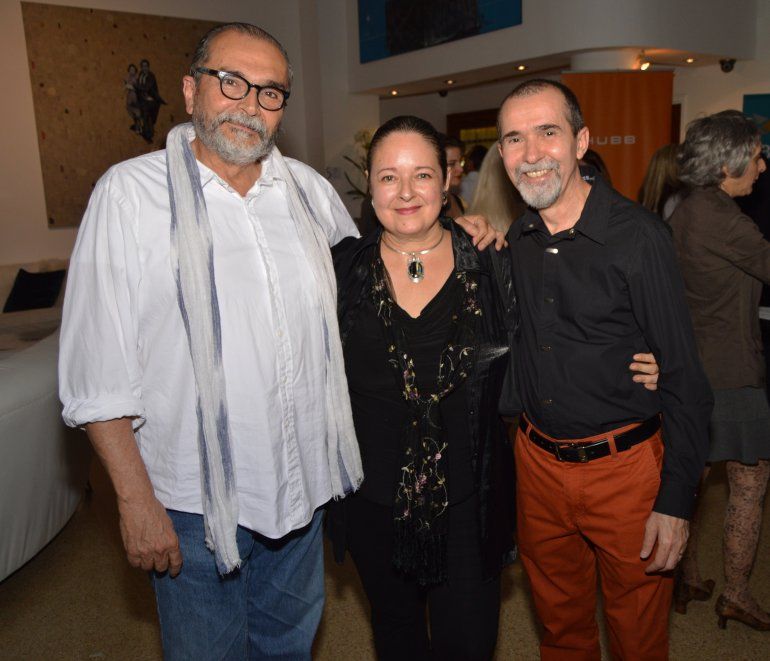 Eduard Reboll, Ana María Sarlat y Rafael López Ramos