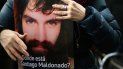 Pancarta con el rostro de Santiago Maldonado, joven argentino desaparecido el pasado 1 de agosto. Pancarta con el rostro de Santiago Maldonado, joven argentino desaparecido el pasado 1 de agosto.