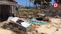 Imágenes de la playa después del paso del huracán. Imágenes de la playa después del paso del huracán.