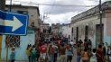 Protestas en la Calzada de Diez de Octubre, en La Habana, que no fue cubierta por los medios oficiales. Protestas en la Calzada de Diez de Octubre, en La Habana, que no fue cubierta por los medios oficiales.