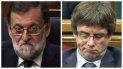 Mariano Rajoy y Carles Puigdemont. Mariano Rajoy y Carles Puigdemont.