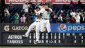 Judge y Frazier aportaron cada uno tres carreras para la causa de la novena del Bronx. Judge y Frazier aportaron cada uno tres carreras para la causa de la novena del Bronx.