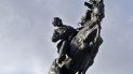 Detalle de la réplica de la estatua ecuestre del prócer independentista cubano José Martí. Detalle de la réplica de la estatua ecuestre del prócer independentista cubano José Martí.