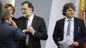El presidente del gobierno Mariano Rajoy compareció para explicar la aplicación del Artículo 155 de la Constitución, tras el Consejo de Ministros extraordinario celebrado este sábado. El presidente del gobierno Mariano Rajoy compareció para explicar la aplicación del Artículo 155 de la Constitución, tras el Consejo de Ministros extraordinario celebrado este sábado.