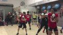 El grupo de Fit Combat USA durante una master class en Doral. El grupo de Fit Combat USA durante una master class en Doral.