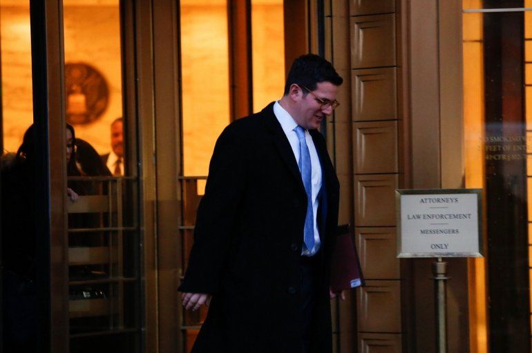El abogado David Rody, quien se ocupó de la defensa del venezolano Franqui Francisco Flores de Freitas, sale de la corte del Distrito Sur de Nueva York.