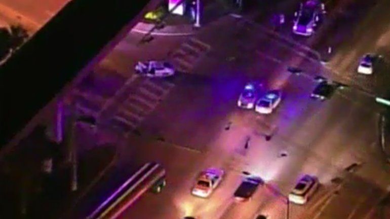 Choque en la 1700 S Dixie Highway en Miami. 