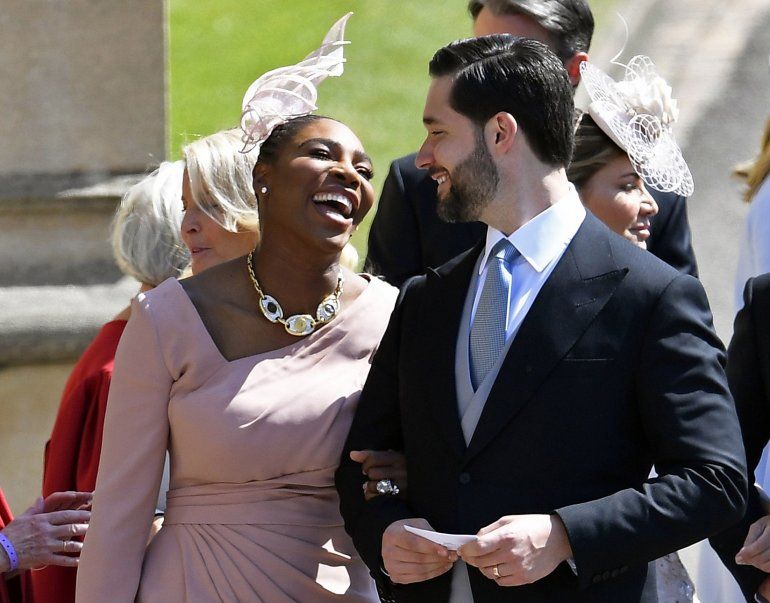 La tenista estadounidense Serena Williams y su esposo, el inversionista Alexis Ohanian.