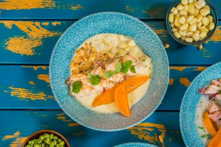 Ceviche cremoso, una  de las exquisiteces que sirven en Pisco y Nazca Ceviche Gastrobar. 
