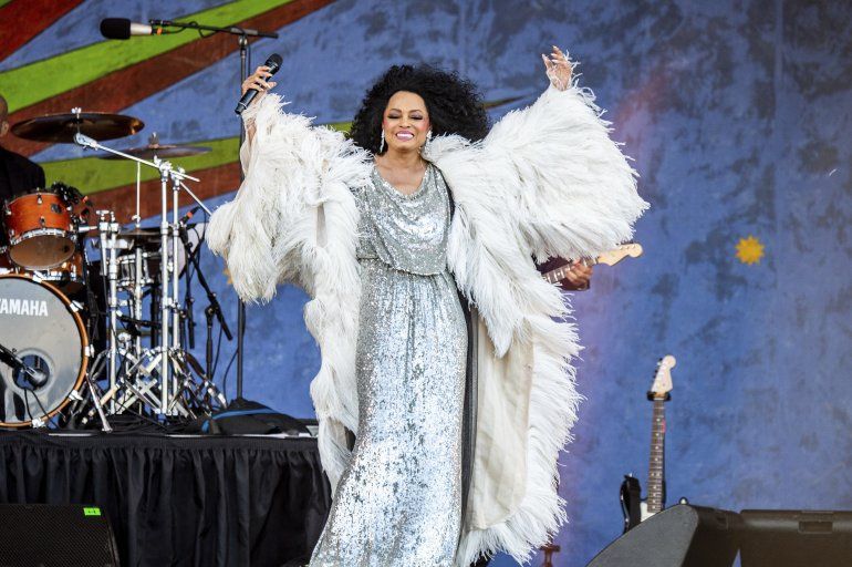 Diana Ross act&uacute;a en el New Orleans Jazz and Heritage Festival. 