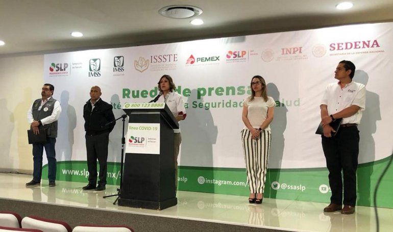 En conferencia de prensa, la Secretaria de Salud en el Estado, M&oacute;nica Liliana Rangel Mart&iacute;nez, el 26 de marzo de 2020, ofreci&oacute; actualizaciones sobre los casos y las medidas ante el coronavirus. 