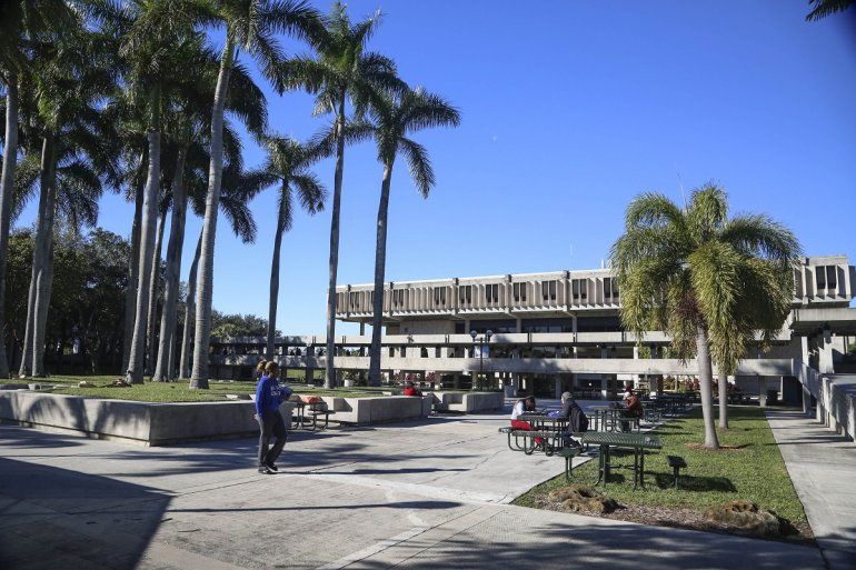 Vista parcial del Kendall Campus del Miami Dade College, en el suroeste del condado Miami-Dade, en marzo de 2017.