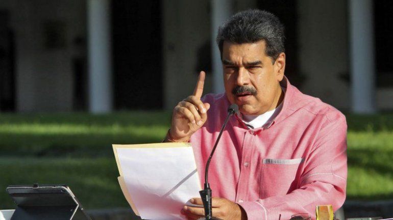 El dictador Nicolás Maduro durante un mensaje televisado a la nación. Agosto 9/2020.