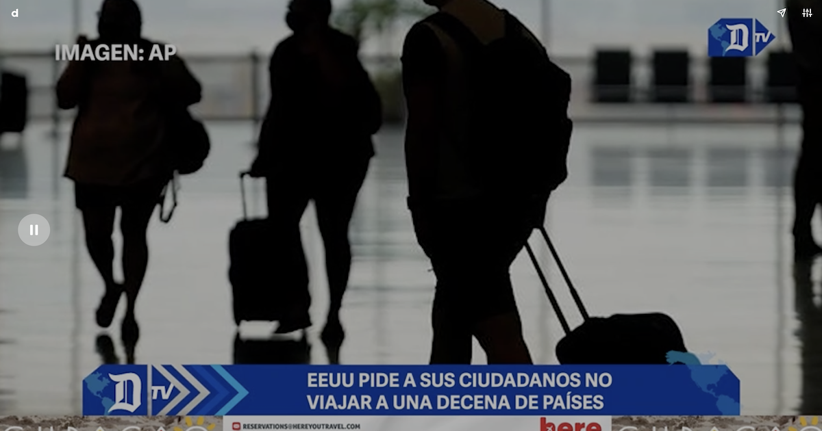 El Diario En Segundos Eeuu Pide A Sus Ciudadanos No Viajar A Una