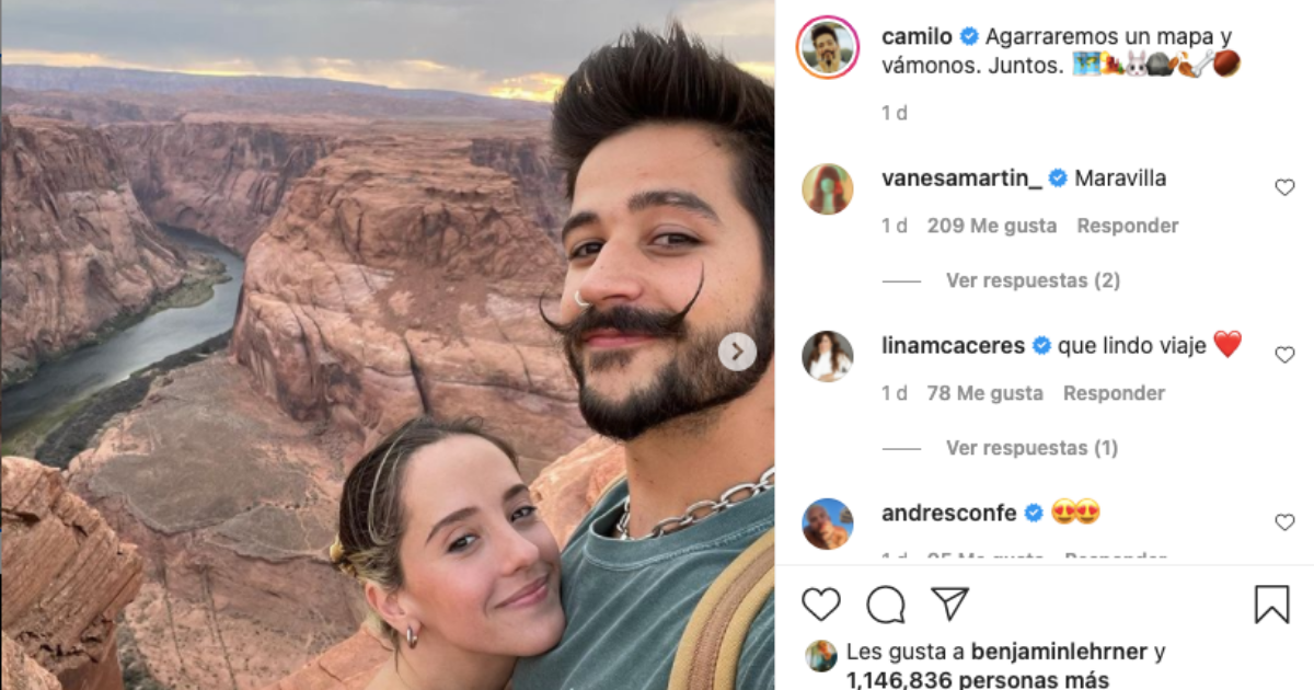 Camilo sorprende a Evaluna Montaner por su cumpleaños