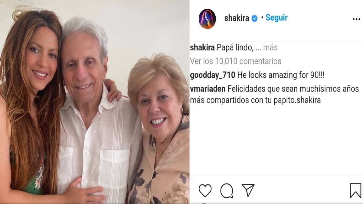 Shakira Dedica Emotivo Mensaje A Su Padre Por Su Cumplea Os