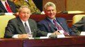 Raúl Castro y Miguel Díaz-Canel en una de las reuniones de la llamada Asamblea Nacional del Poder Popular. Raúl Castro y Miguel Díaz-Canel en una de las reuniones de la llamada Asamblea Nacional del Poder Popular.