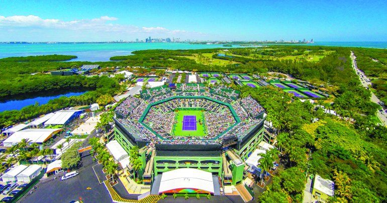 El compleo de tenis del Crandon Park El compleo de tenis del Crandon Park