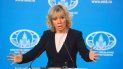 María Zajárova, portavoz del Ministerio de Asuntos Exteriores ruso, durante una rueda de prensa en Moscú. María Zajárova, portavoz del Ministerio de Asuntos Exteriores ruso, durante una rueda de prensa en Moscú.