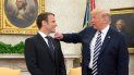 El presidente Donald Trump (der.) y su homólogo francés, Emmanuel Macron, en la Casa Blanca, en Washington DC, el 24 de abril de 2018. El presidente Donald Trump (der.) y su homólogo francés, Emmanuel Macron, en la Casa Blanca, en Washington DC, el 24 de abril de 2018.