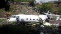 Vista del avión accidentado este martes en Tegucialpa, Honduras, un Gulfstream G 200, con matrícula estadounidense N813WM y capacidad para unos 20 pasajeros. Vista del avión accidentado este martes en Tegucialpa, Honduras, un Gulfstream G 200, con matrícula estadounidense N813WM y capacidad para unos 20 pasajeros.