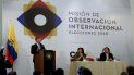 El presidente Juan Manuel Santos durante la instalación de la Misión de Observación Electoral (MOE) El presidente Juan Manuel Santos durante la instalación de la Misión de Observación Electoral (MOE)