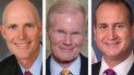 Rick Scott, Bill Nelson y Mario Díaz Balart. Rick Scott, Bill Nelson y Mario Díaz Balart.