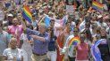 El alcalde mayor de Nueva York Bill de Blasio participó en la marcha. El alcalde mayor de Nueva York Bill de Blasio participó en la marcha.