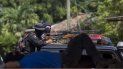 Miembros de la Policía Nacional patrullan las calles de Masaya, en Nicaragua, tomada tras un intenso bombardeo por el régimen de Daniel Ortega. Miembros de la Policía Nacional patrullan las calles de Masaya, en Nicaragua, tomada tras un intenso bombardeo por el régimen de Daniel Ortega.