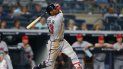 Acuña Jr. conectó un imparable en su primer turno y se fue de 4-1 poniendo fin a su impresionante racha. Acuña Jr. conectó un imparable en su primer turno y se fue de 4-1 poniendo fin a su impresionante racha.