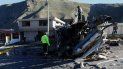 Imagen del autobús de matrícula de Colombia accidentado el 14 de agosto de 2018 en la carretera que une Quito con la zona de Papallacta en Palugo. Imagen del autobús de matrícula de Colombia accidentado el 14 de agosto de 2018 en la carretera que une Quito con la zona de Papallacta en Palugo.