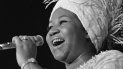 Aretha Franklin durante una acutación en el Caesars Palace, en Las Vegas, en 1969. Aretha Franklin durante una acutación en el Caesars Palace, en Las Vegas, en 1969.