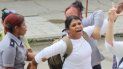 La Dama de Blanco Martha Sánchez, en una detención de 2018. La Dama de Blanco Martha Sánchez, en una detención de 2018.