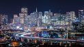 Imagen nocturna de la ciudad de San Francisco, en California. Imagen nocturna de la ciudad de San Francisco, en California.