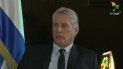 El designado gobernante cubano Miguel Díaz-Canel ofrece declaraciones al canal de televisión Telesur. El designado gobernante cubano Miguel Díaz-Canel ofrece declaraciones al canal de televisión Telesur.