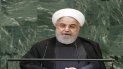 El presidente iraní Hassan Rohani pronuncia su discurso durante la sesión de apertura de la Asamblea General de Naciones Unidas, en la sede de la ONU. El presidente iraní Hassan Rohani pronuncia su discurso durante la sesión de apertura de la Asamblea General de Naciones Unidas, en la sede de la ONU.