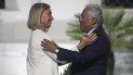 Federica Mogherini, alta comisionada de la Unión Europea, se reúne con el primer ministro de Portugal, Antonio Costa, el 09OCT18 en Lisboa. Federica Mogherini, alta comisionada de la Unión Europea, se reúne con el primer ministro de Portugal, Antonio Costa, el 09OCT18 en Lisboa.