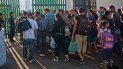 Cubanos en punto fronterizo en México. Cubanos en punto fronterizo en México.