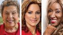 Donna Shalala, María Elvira Salazar y Mayra Joli. Donna Shalala, María Elvira Salazar y Mayra Joli.