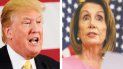El presidente Donald Trump y la congresista demócrata Nancy Pelosi. El presidente Donald Trump y la congresista demócrata Nancy Pelosi.