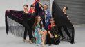 La cantante Ingrid Reino y las bailarinas durante un ensayo del espectáculo Bajo los cielos de Madrid. La cantante Ingrid Reino y las bailarinas durante un ensayo del espectáculo Bajo los cielos de Madrid.