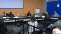 Los funcionarios en el Condado de Broward cuando finalizaban el recuento de votos. Los funcionarios en el Condado de Broward cuando finalizaban el recuento de votos.