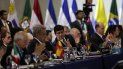 El presidente de Costa Rica, Carlos Alvarado, durante su intervención en la plenaria de la XXVI Cumbre Iberoamericana en Antigua, Guatemala. El presidente de Costa Rica, Carlos Alvarado, durante su intervención en la plenaria de la XXVI Cumbre Iberoamericana en Antigua, Guatemala.